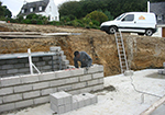 Réalisation des fondations à Wavrechain-sous-Faulx